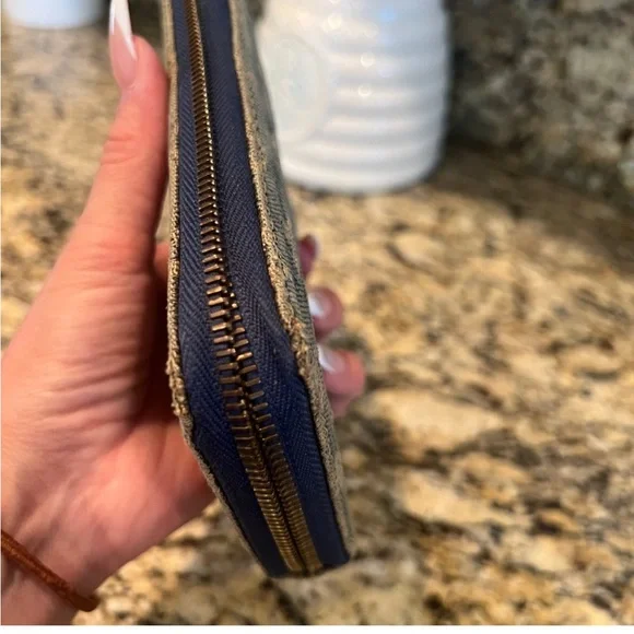 Authentic Louis Vuitton Denim Monogram Wallet - Picture 5 of 8